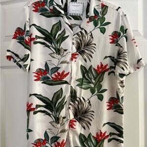 Denim & Flower Tropical Print Men's Shirt